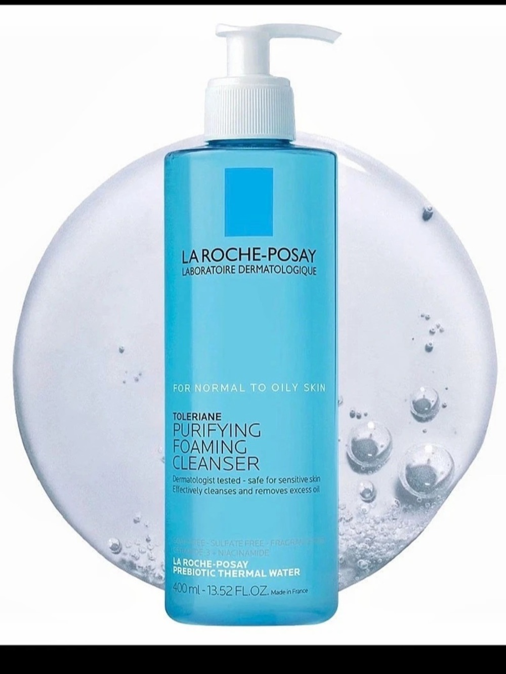 La Roche-Posay Toleriane Purifying Foaming Cleanser 400 mL Facial Cleanser NWT